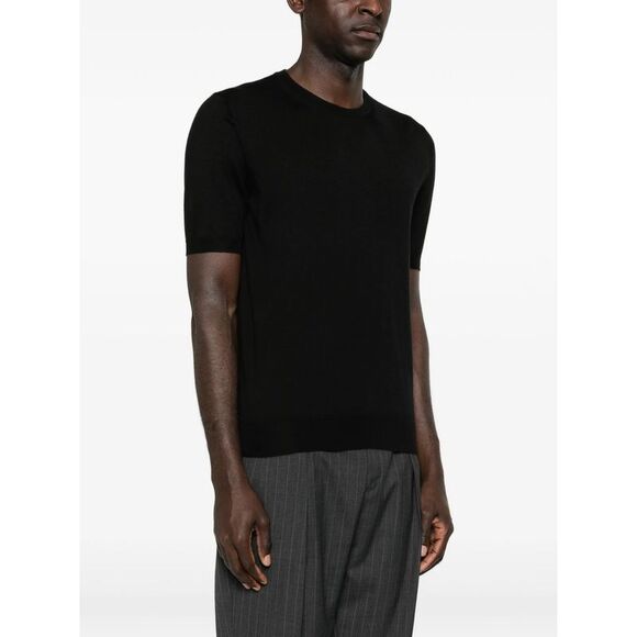Fedeli Black T-Shirts & Vests - T-Shirts Men